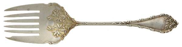 Madame Royale (Sterling, 1897) Large Solid Tined Sardine Serving Fork