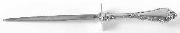 Madame Royale (Sterling, 1897) Large Roast Steel Rod Knife Sharpener