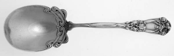 Iris (Sterling, 1900, No Monograms) Large Jelly Spoon