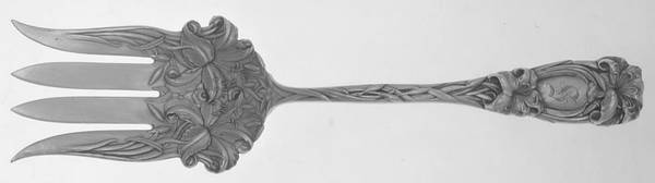 New Art (Sterling, 1899) Small Solid Fish Serving Fork