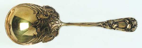 New Art (Sterling, 1899) Vegetable Serving Spoon (Solid)