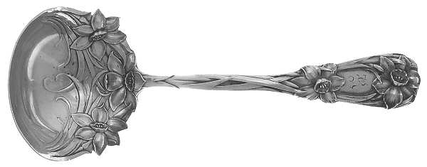 New Art (Sterling, 1899) Solid Piece Cream Ladle