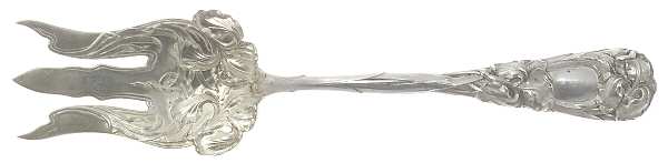 New Art (Sterling, 1899) Solid Salad Serving Fork