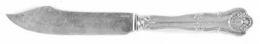 New Queens (Sterling, 1900) Individual Hollow Handle Fish Knife-Sterling Blade
