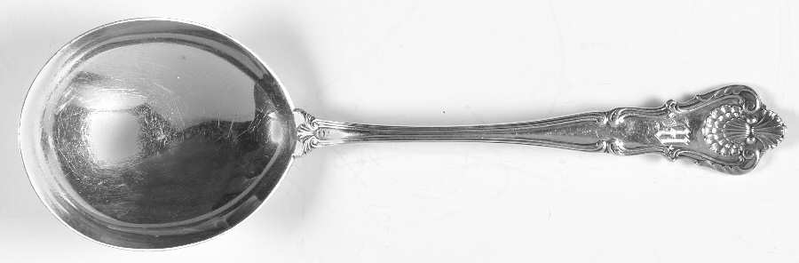 New Queens (Sterling, 1900) Vegetable Serving Spoon (Solid)