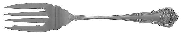 New Queens (Sterling, 1900) Small Individual Solid Fish/Salad Fork