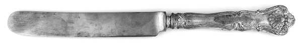 New Queens (Sterling, 1900) Blunt Hollow Handle Knife W/Bolster