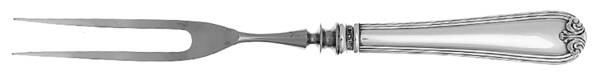 New Standish (Sterling, 1905) Small Steak Carving Fork with Stainless Prongs