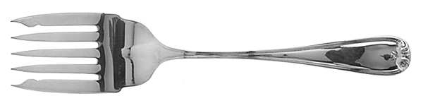New Standish (Sterling, 1905) Large Solid Tined Sardine Serving Fork