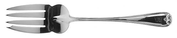 New Standish (Sterling, 1905) Medium Solid Cold Meat Serving Fork