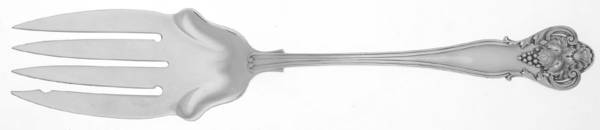 New Vintage (Sterling, 1904) Large Solid Cold Meat Serving Fork