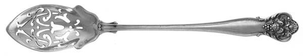 New Vintage (Sterling, 1904) Pierced Bowl Short Handle Olive Spoon