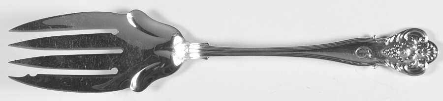 New Vintage (Sterling, 1904) Large Solid Cold Meat Serving Fork