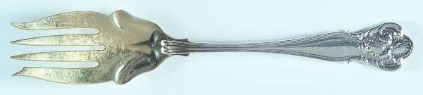 New Vintage (Sterling, 1904) Small Solid Cold Meat Serving Fork