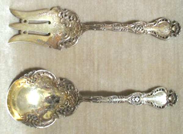 Regent (Sterling, 1901) (2 Pc) Solid Salad Set