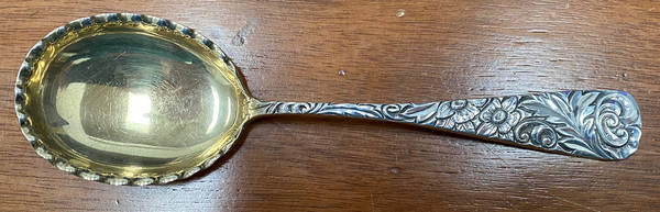 Scroll (Sterling, 1886, No Monograms) Large Jelly Spoon