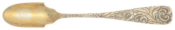 Scroll (Sterling, 1886, No Monograms) Solid Large Cheese Scoop