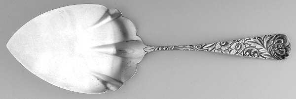 Scroll (Sterling, 1886, No Monograms) Large Solid Pie Knife