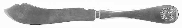 Shell (Sterling, 1890) Individual Solid Fish Knife