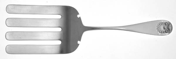 Shell (Sterling, 1890) Small Solid Asparagus Serving Fork