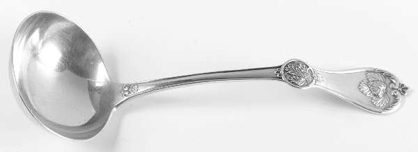 Strawberry (Coin, 1874) Solid Gravy Ladle