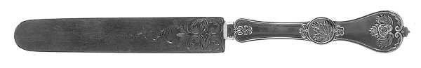 Strawberry (Coin, 1874) Bright Cut Solid Dessert Tea Knife