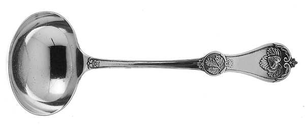 Strawberry (Coin, 1874) Solid Gravy Ladle
