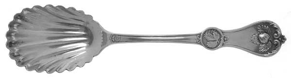 Strawberry (Coin, 1874) Sugar Shell Spoon