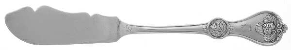 Strawberry (Coin, 1874) Flat Handle Master Butter Knife