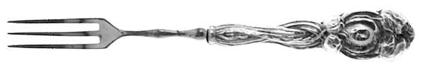Tulip (Sterling, 1898) Individual Fruit Fork with Silverplate Tines