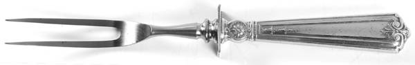 Victorian-Sheraton (Sterling) Small Steak Carving Fork with Stainless Prongs