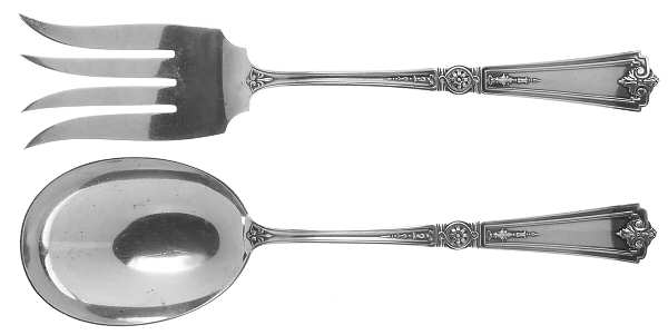 Victorian-Sheraton (Sterling) (2 Pc) Solid Salad Set