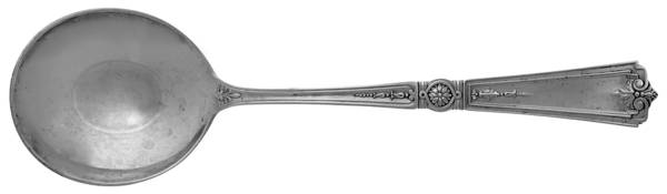 Victorian-Sheraton (Sterling) Round Bowl Soup Spoon (Gumbo)