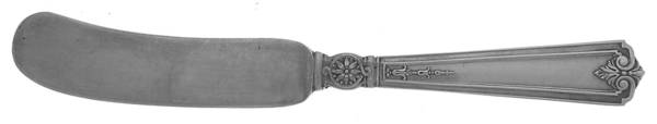 Victorian-Sheraton (Sterling) Medium Flat Handle Butter Spreader
