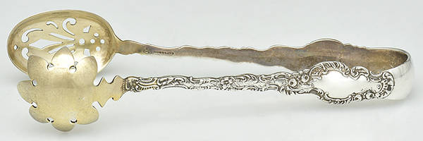 Watteau (Sterling, 1891) Large Ice Serving Tongs