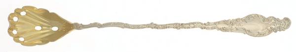 Watteau (Sterling, 1891) Pierced Bowl Long Handle Olive Spoon
