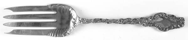 Watteau (Sterling, 1891) Solid Salad Serving Fork