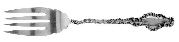 Watteau (Sterling, 1891) Small Individual Solid Fish/Salad Fork