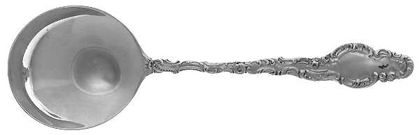 Watteau (Sterling, 1891) Round Bowl Soup Spoon (Bouillon)