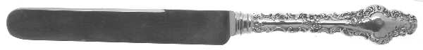 Watteau (Sterling, 1891) Dessert/Tea Knife with Silverplate Blade
