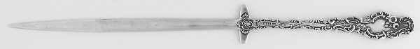 Watteau (Sterling, 1891) Letter Opener Solid Piece