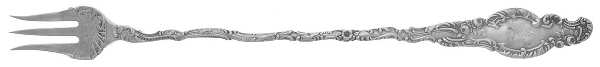 Watteau (Sterling, 1891) Long Handle Pickle/Olive Fork