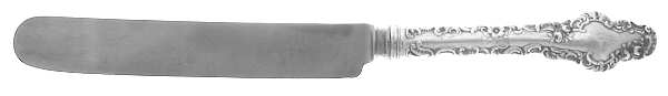 Watteau (Sterling, 1891) Blunt Hollow Knife with Bolster