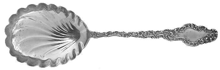 Watteau (Sterling, 1891) Large Solid Berry/Casserole Spoon