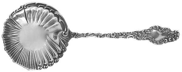 Watteau (Sterling, 1891) Solid Shell Berry/Casserole Spoon