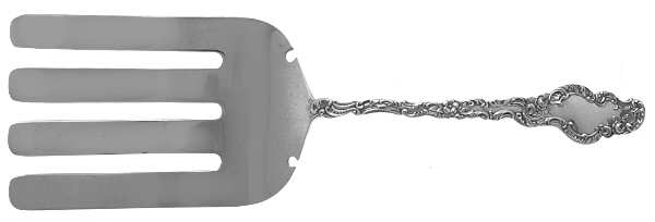 Watteau (Sterling, 1891) Large Solid Asparagus Serving Fork