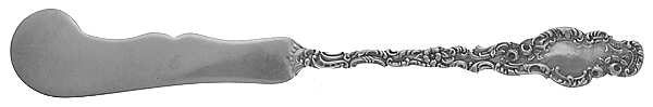 Watteau (Sterling, 1891) Medium Flat Handle Butter Spreader