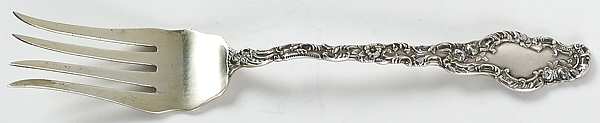 Watteau (Sterling, 1891) Medium Chipped Beef Fork