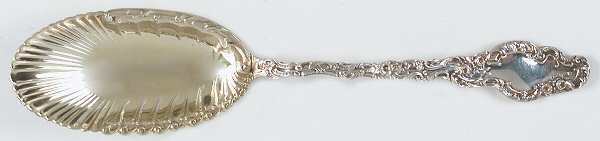 Watteau (Sterling, 1891) Solid Salad Serving Spoon