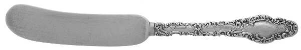 Watteau (Sterling, 1891) Large Flat Handle Butter Spreader
